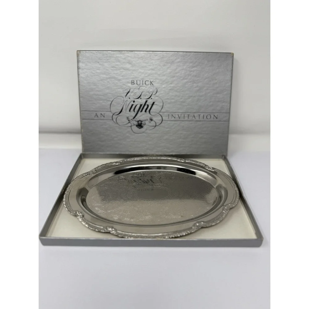1985 Buick Electra VIP Night Promotional Box Set Invitation & Platter Vintage